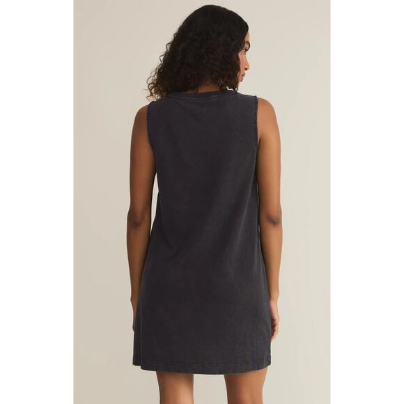 Z Supply Sloane V-Neck Mini Dress - Black NWT VARIOUS SIZES - Picture 4 of 6